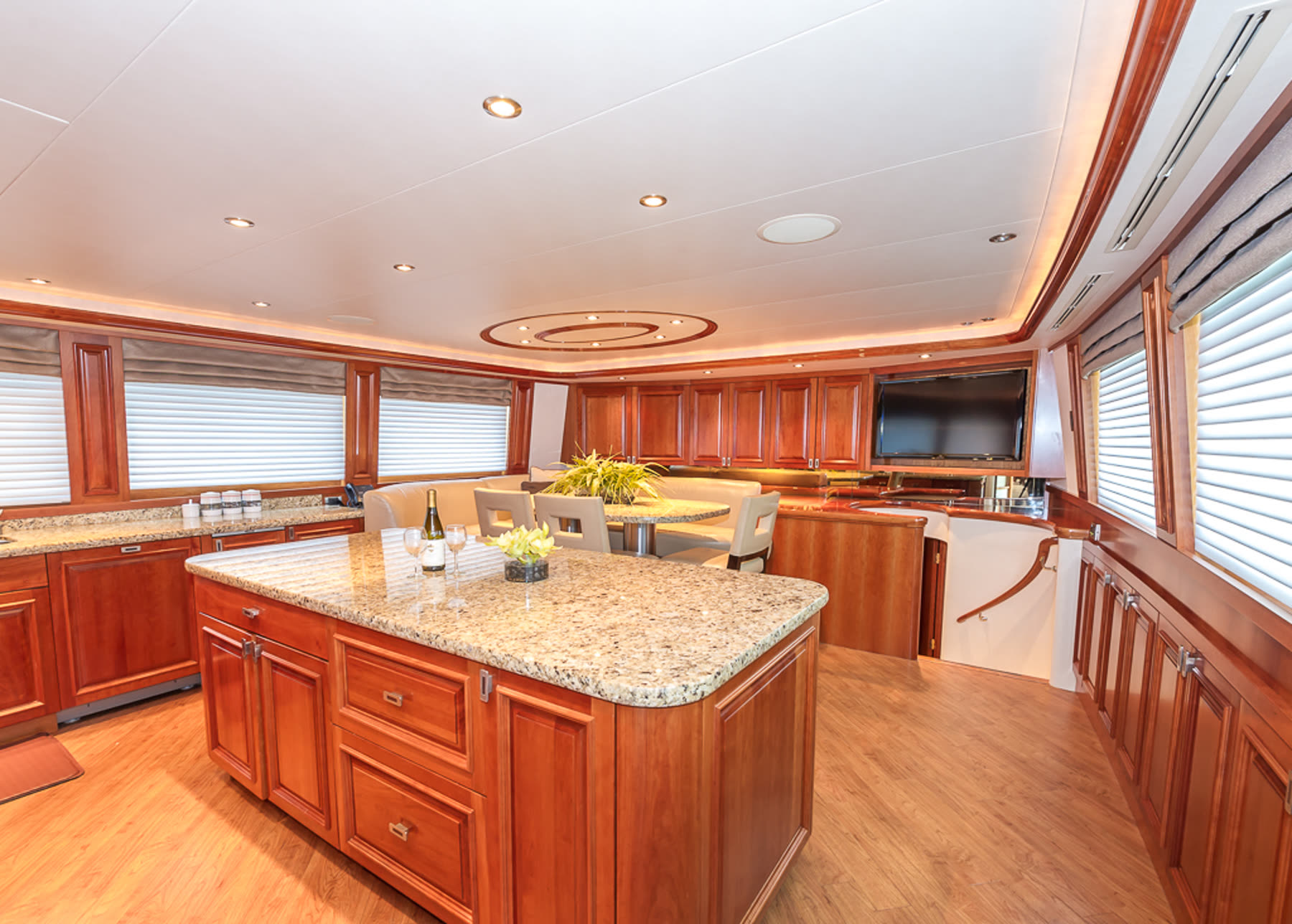 Galley, before. Yacht interior by M2Develop, Fort Lauderdale