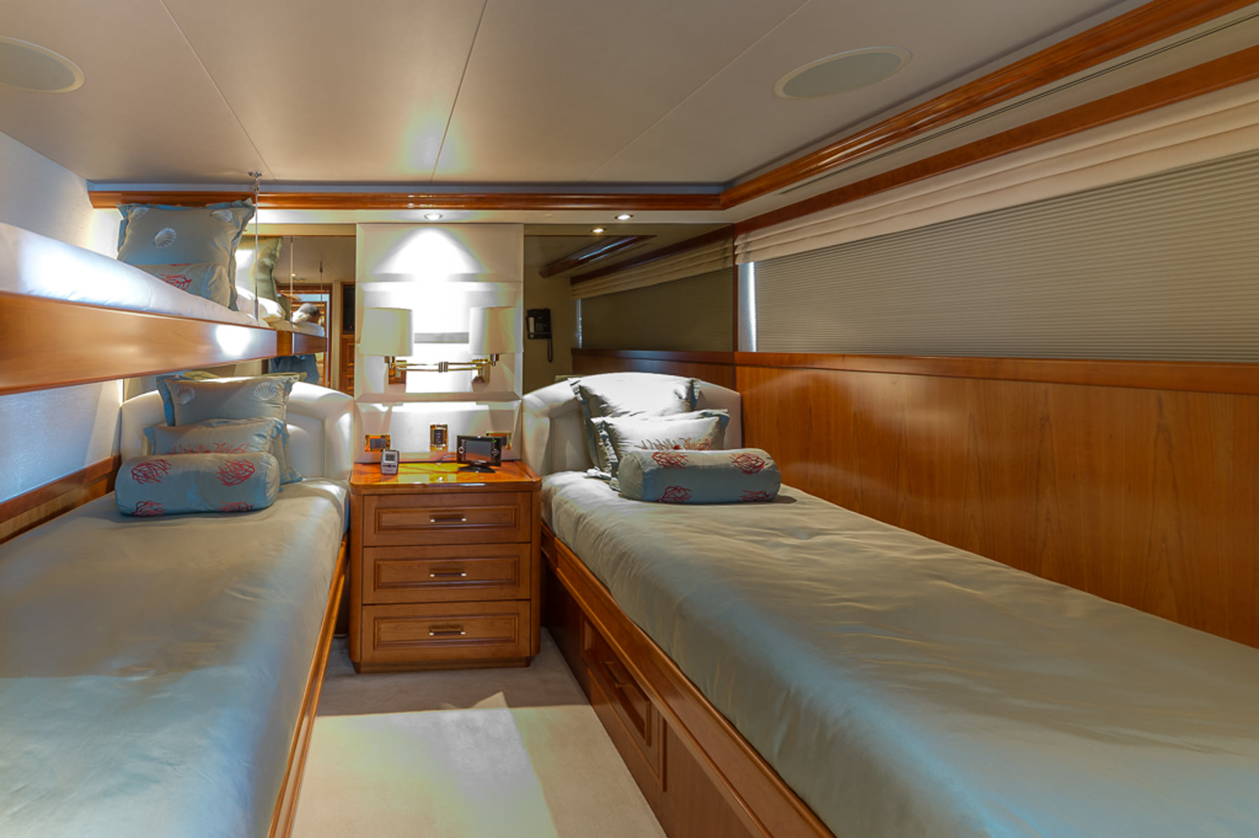 Guest cabin, before. Yacht interior by M2Develop, Fort Lauderdale