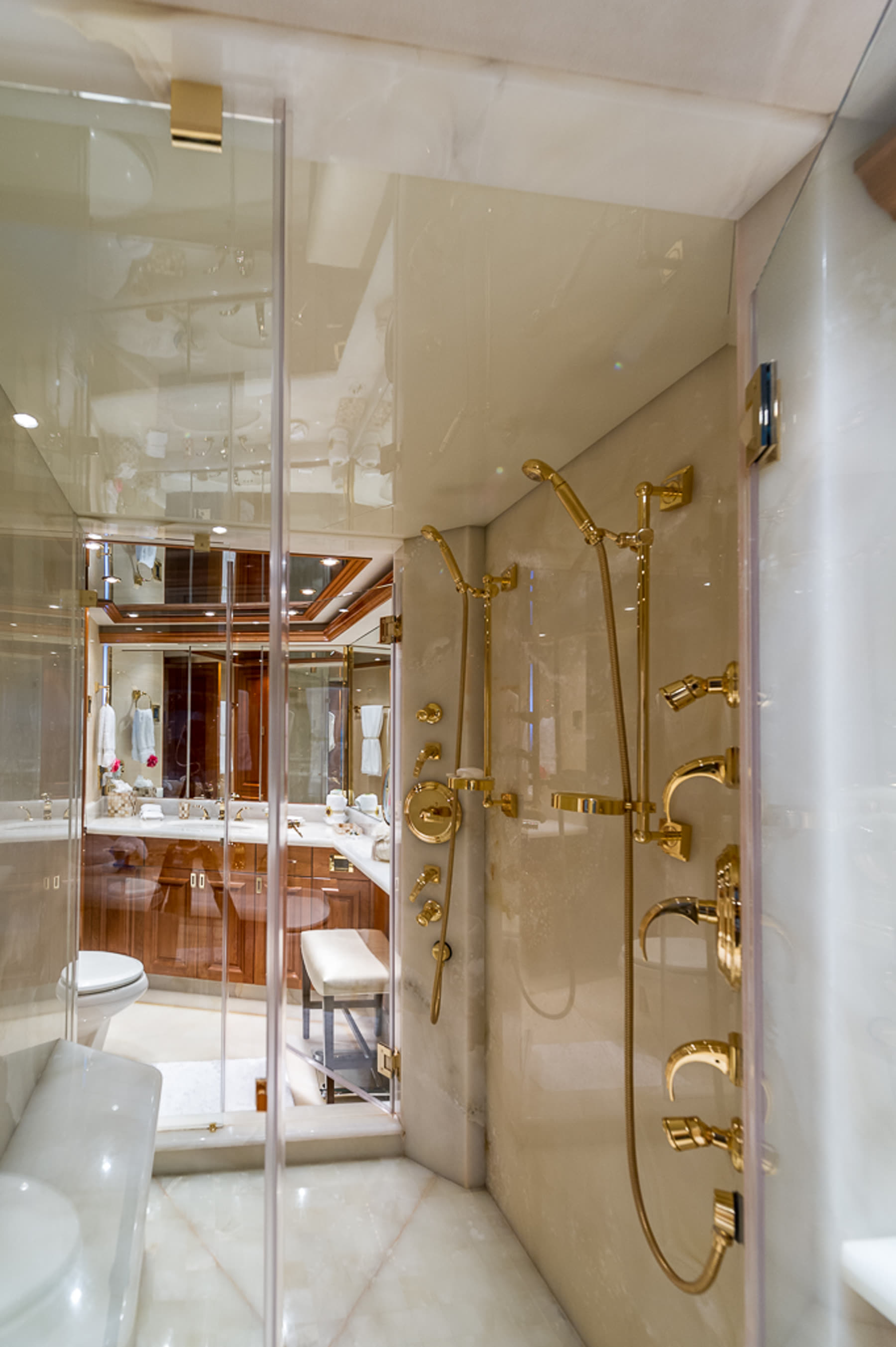 Head, before. Yacht interior by M2Develop, Fort Lauderdale