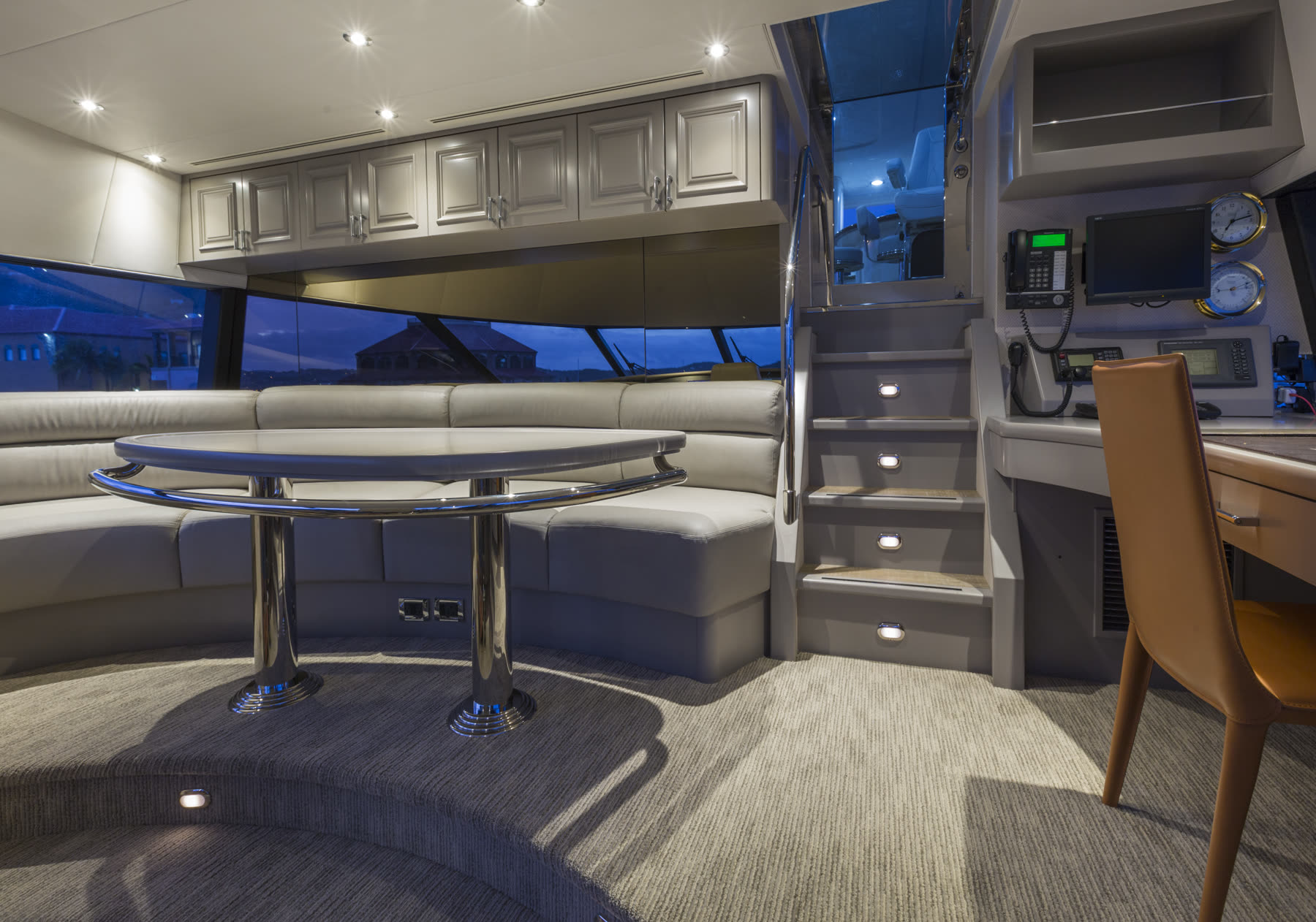 Pilothouse, after. Yacht interior by M2Develop, Fort Lauderdale