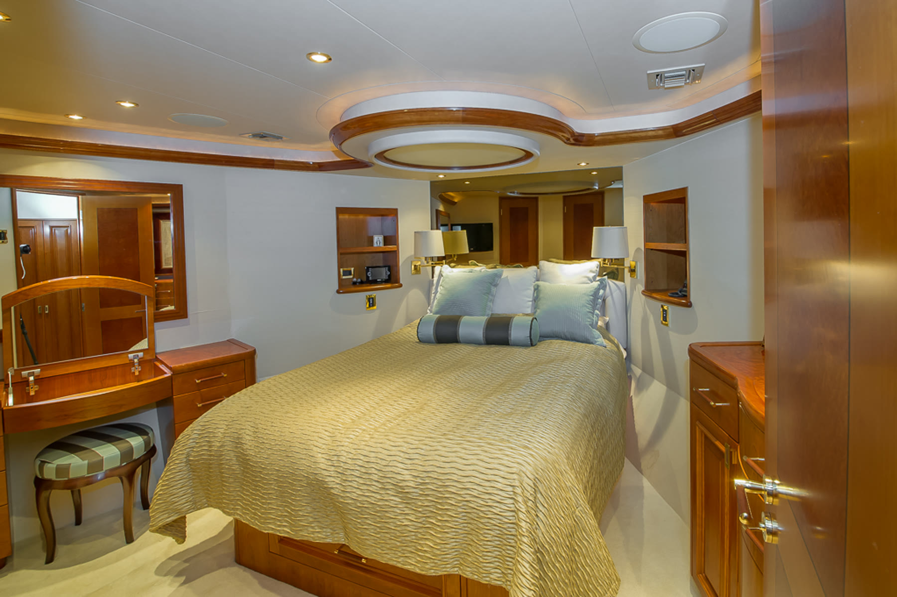 VIP cabin, before. Yacht interior by M2Develop, Fort Lauderdale
