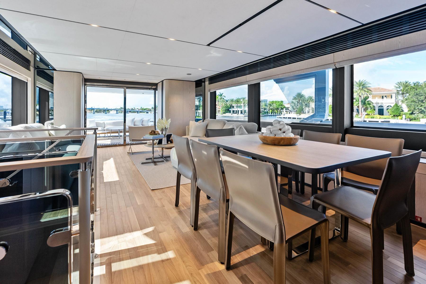 Main salon. Yacht interior by M2Develop, Fort Lauderdale
